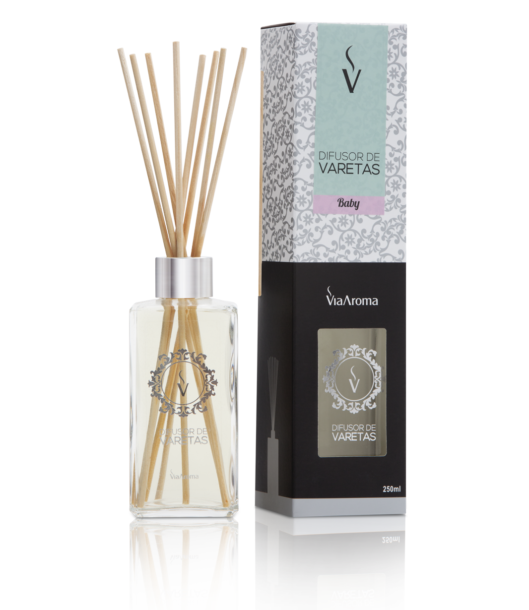 Difusor Ambiente Via Aroma Aromatizador Vareta Stick 250ml Baby Angulo
